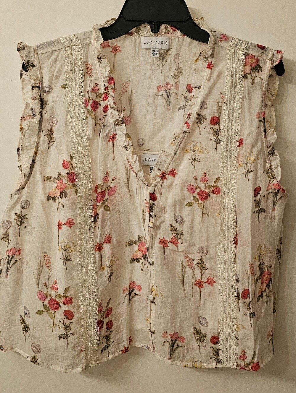 Lucy Paris Cream 2 Piece Top